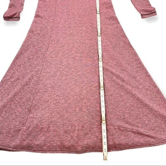 Anthropologie Puella boatneck rose & Heathered gray maxi dress princess cut, Med - Picture 11 of 13